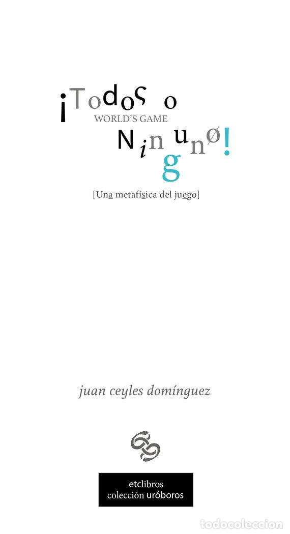 Libros: TODOS O NINGUNO WORLDS GAME - CEYLES DOMINGUEZ, JUAN