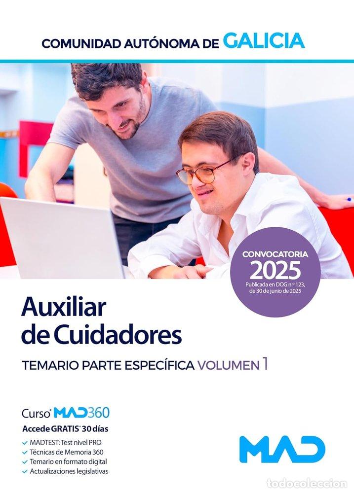 Libros: AUXILIAR CUIDADOR TEMARIO 1 COMUNIDAD AUTONOMA GALICIA - AA.VV