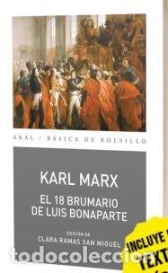 Livres: EL 18 BRUMARIO DE LUIS BONAPARTE - MARX, KARL