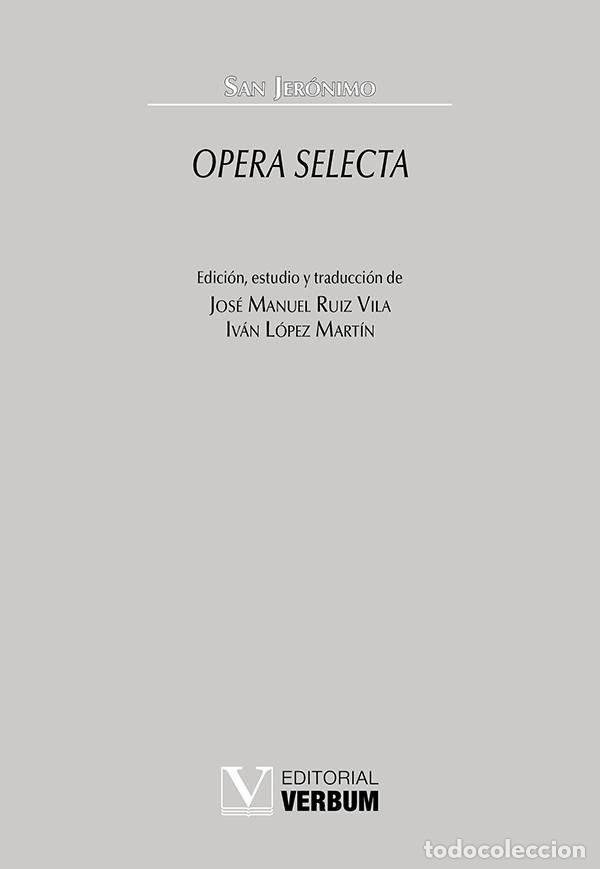 Livros: OPERA SELECTA - SAN JERONIMO