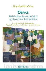Libros: OBRAS IV REIVINDICACIONES DE VICO Y OTROS ESCRITOS LATINOS - GIAMBATTISTA, VICO