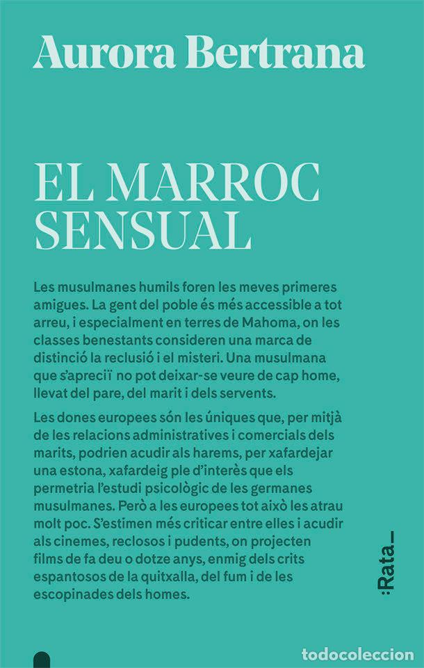 Libros: EL MARROC SENSUAL - BERTRANA, AURORA