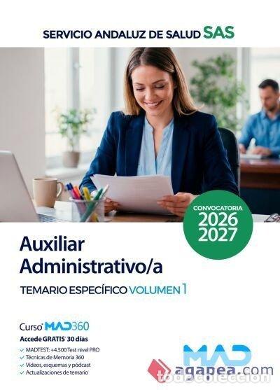 Libri: AUXILIAR ADMINISTRATIVO/A TEMARIO 1 SERVICIO ANDALUZ SALUD S - AA.VV