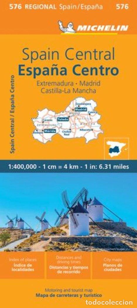 Libros: MAPA REGIONAL ESPA&Ntilde;A CENTRO 576 EXTREMADURA MADRID CASTILLA - AA.VV