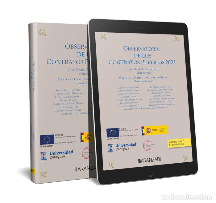 Libros: OBSERVATORIO DE LOS CONTRATOS PUBLICOS 2023 - JOSE MARIA GIMENO FELIU