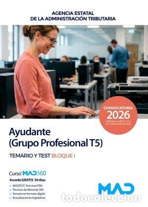 Livros: AYUDANTE GRUPO PROFESIONAL T5 TEMARIO Y TEST BLOQUE I AGENCI - AA.VV