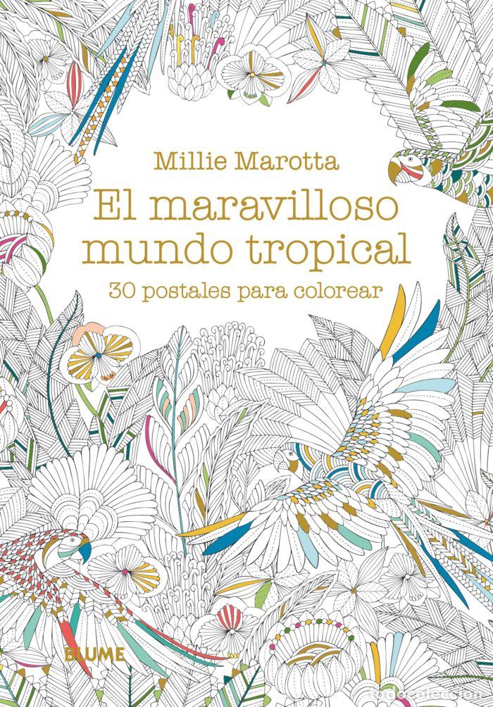 Libros: MARAVILLOSO MUNDO TROPICAL POSTALES COLOREAR - MAROTTA, MILLIE
