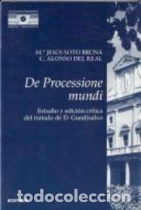 books: DE PROCESSIONE MUNDI - SOTO-BRUNA, MARIA JESUS