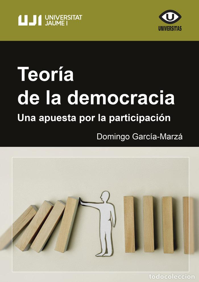 Libros: TEORIA DE LA DEMOCRACIA UNA APUESTA POR LA PARTICIPACION - GARCIA MARZA, DOMINGO