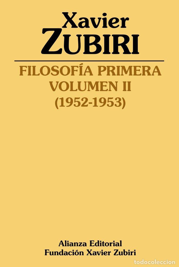 Libros: FILOSOFIA PRIMERA 1952 1953 - ZUBIRI, XAVIER