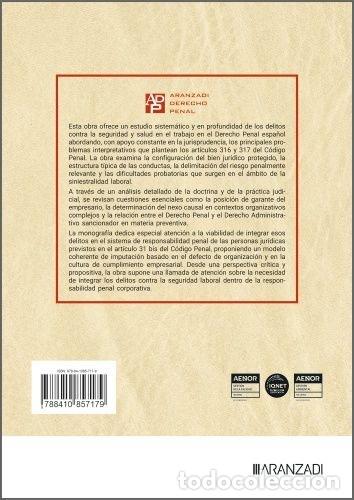 Libros: DELITOS CONTRA LA SEGURIDAD DE LOS TRABAJADORES - MARIA DEL MAR LOPEZ BUENO