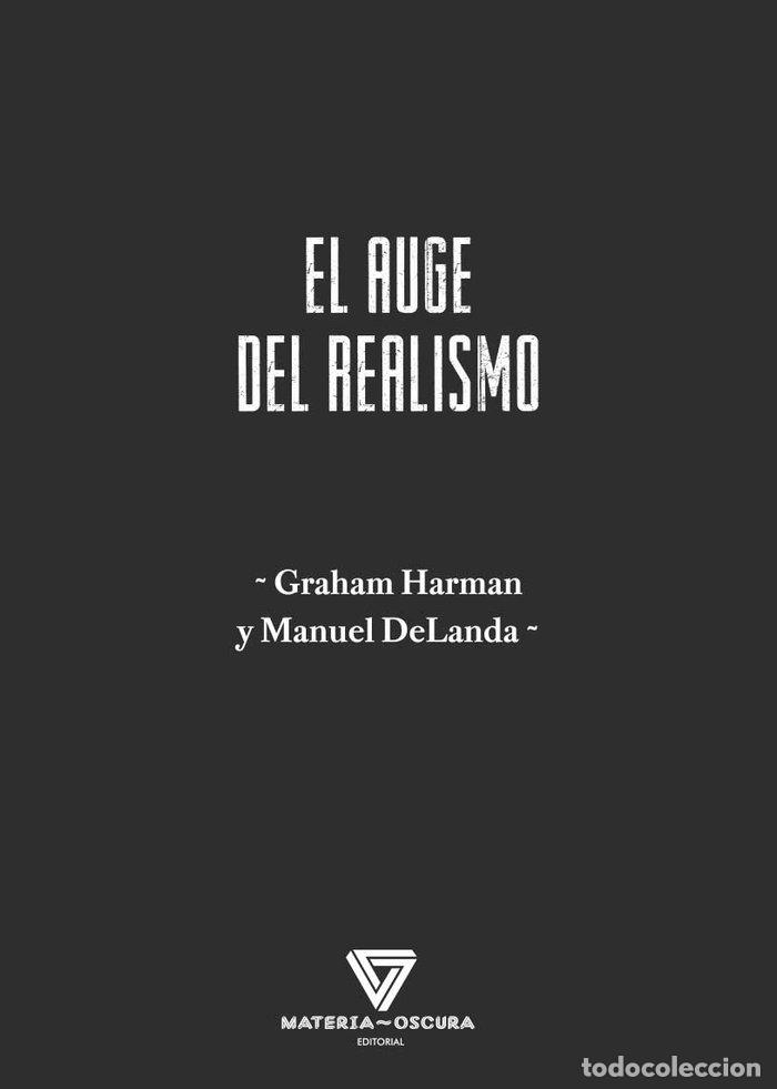 Libri: EL AUGE DEL REALISMO - HARMAN, GRAHAM