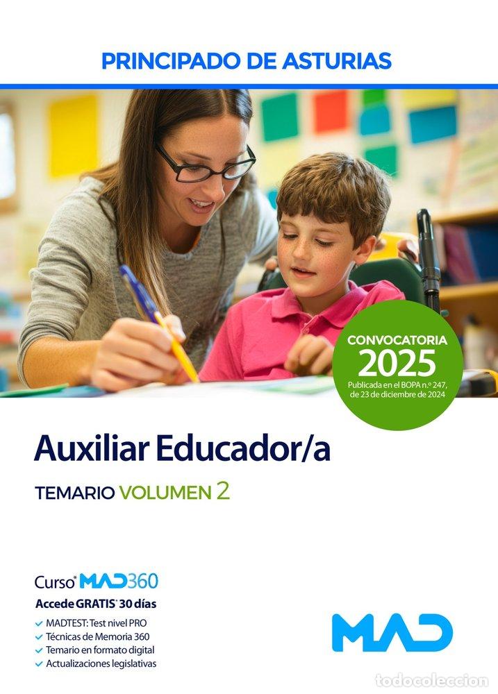 Livres: AUXILIAR EDUCADOR/A TEMARIO VOLUMEN 2 PRINCIPADO ASTURIAS - AA.VV