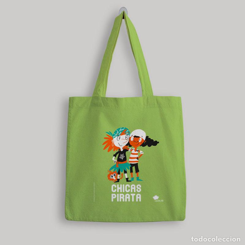 Libros: BOLSA DE TELA CHICAS PIRATA VERDE - GOMEZ