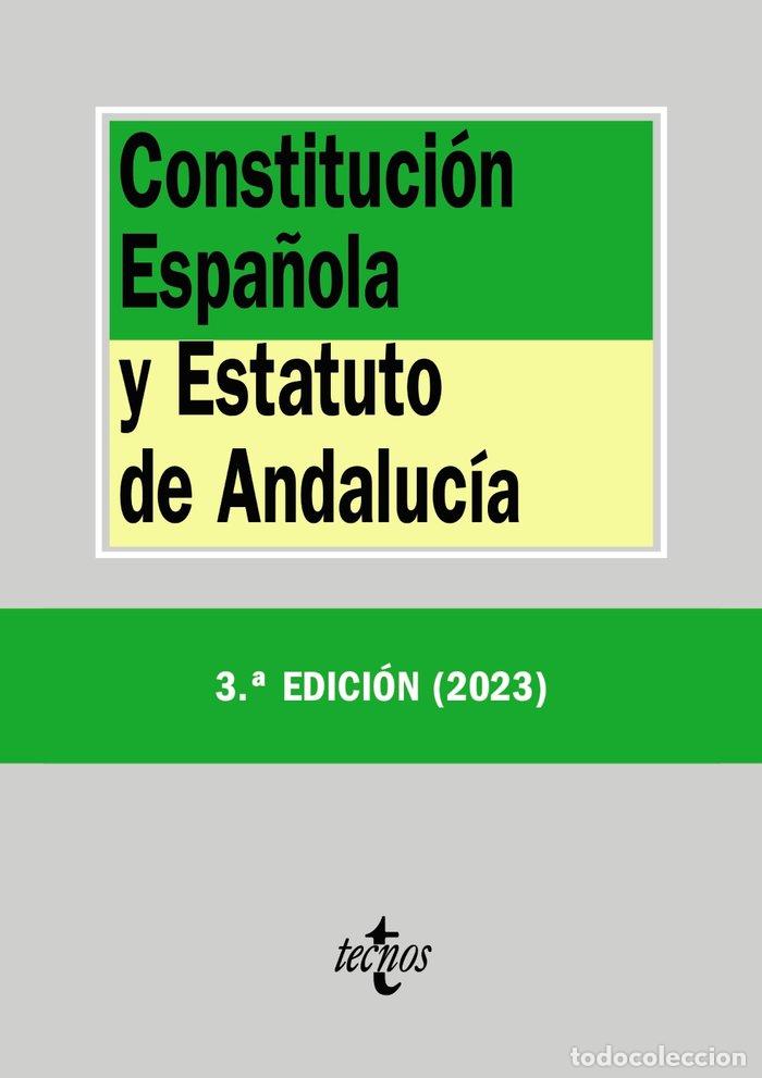 books: CONSTITUCION ESPA&Ntilde;OLA Y ESTATUTO DE ANDALUCIA 3&ordf;ED - BALAGUER CALLEJON, FRANCISCO