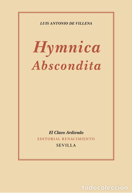 Libros: HYMNICA ABSCONDITA - VILLENA, LUIS ANTONIO DE