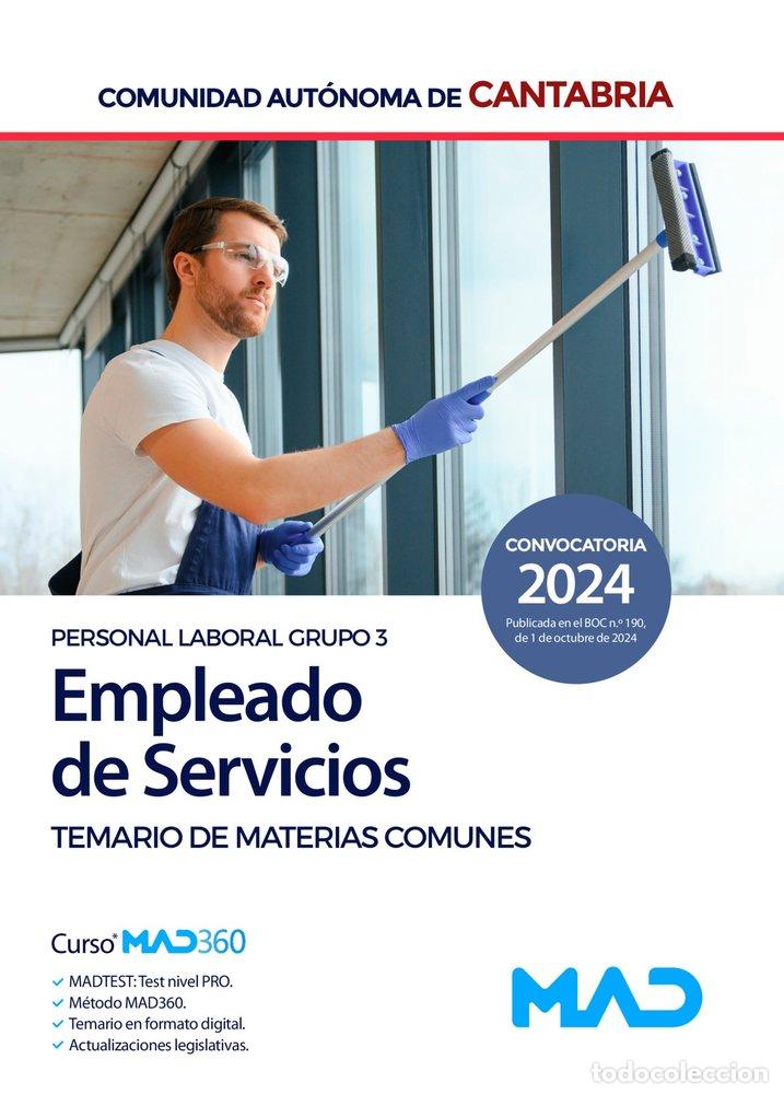Libri: EMPLEADO SERVICIO CANTABRIA TEMARIO MATERIA COMUN - AA.VV