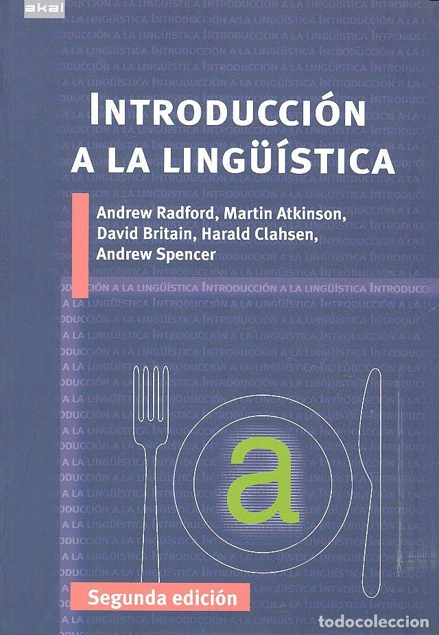 Libros: INTRODUCCION A LA LINGUISTICA - AA.VV