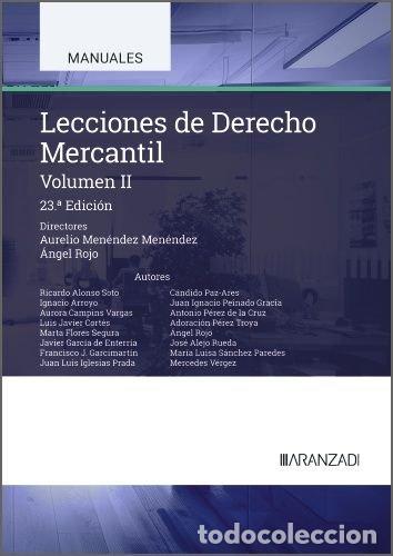 Libros: LECCIONES DE DERECHO MERCANTIL VOLUMEN II - MENENDEZ MENENDEZ, AURELIO