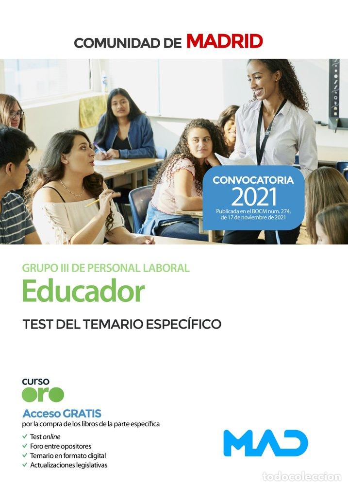Libros: EDUCADOR GRUPO III COMUNIDAD MADRID TEST DEL TEM - CLAVIJO GAMERO, ROCIO