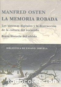 Libros: MEMORIA ROBADA,LA - OSTEN, MANFRED