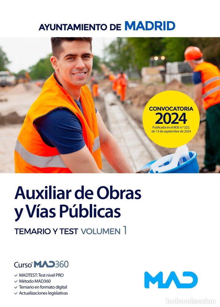 Livres: AUXILIAR DE OBRAS Y VIAS PUBLICAS TEMARIO VOL 1 Y TEST - AA.VV.