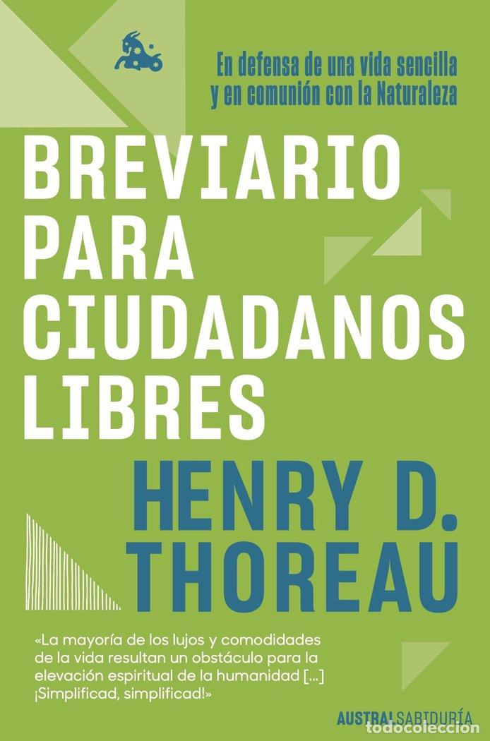 books: BREVIARIO PARA CIUDADANOS LIBRES - HENRY DAVID THOREAU