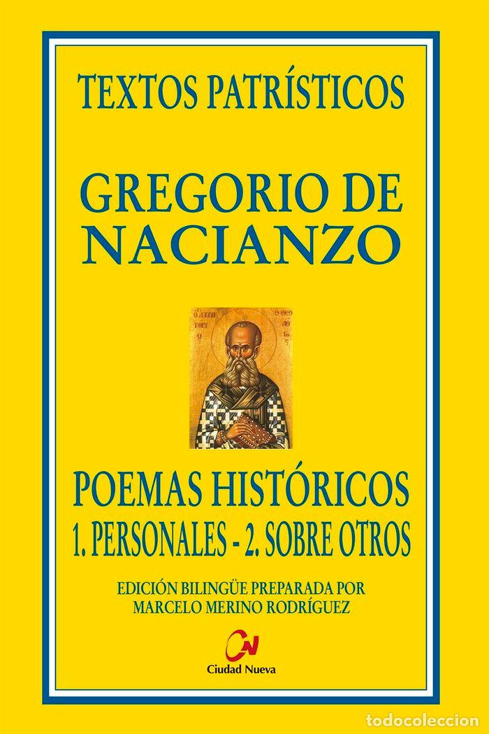 Libros: POEMAS HISTORICOS 1 PERSONALES 2 SOBRE OTROS - GREGORIO DE NACIANZO