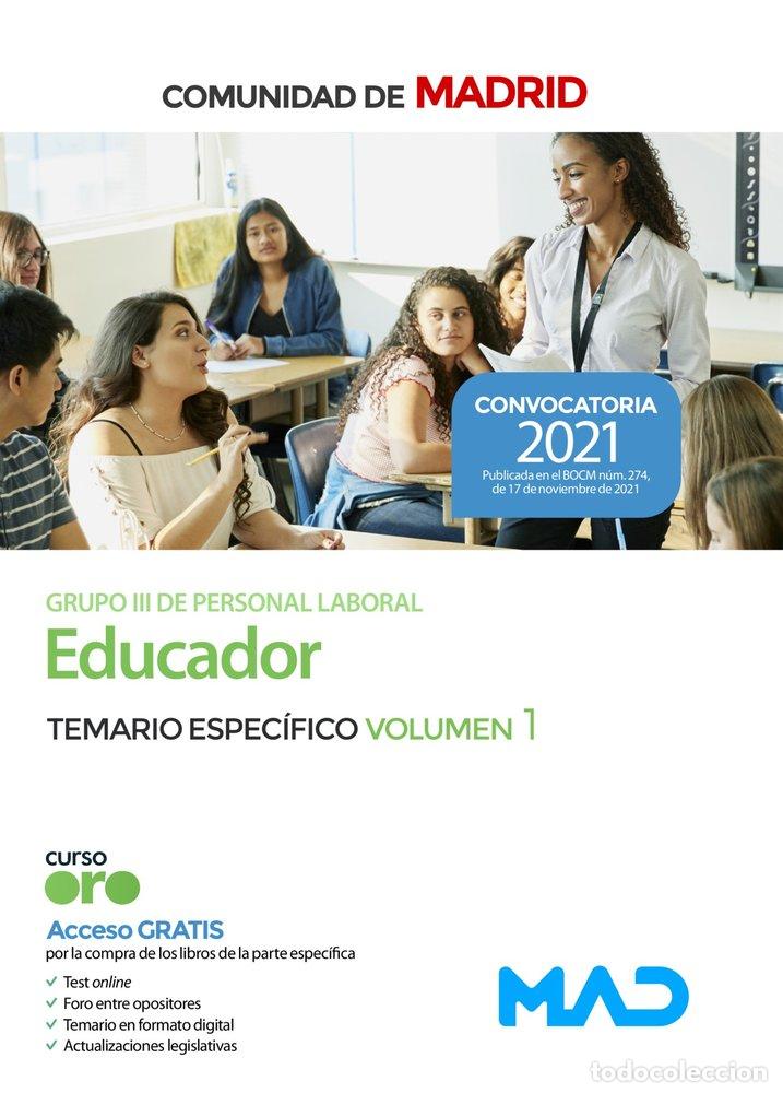 Libri: EDUCADOR GRUPO III COMUNIDAD MADRID TEMARIO ESPE - CLAVIJO GAMERO, ROCIO