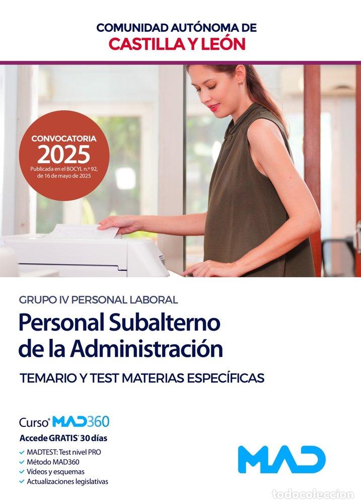 Libros: PERSONAL SUBALTERNO GRUPO IV PERSONAL LABORAL TEMARIO Y TES - AA.VV