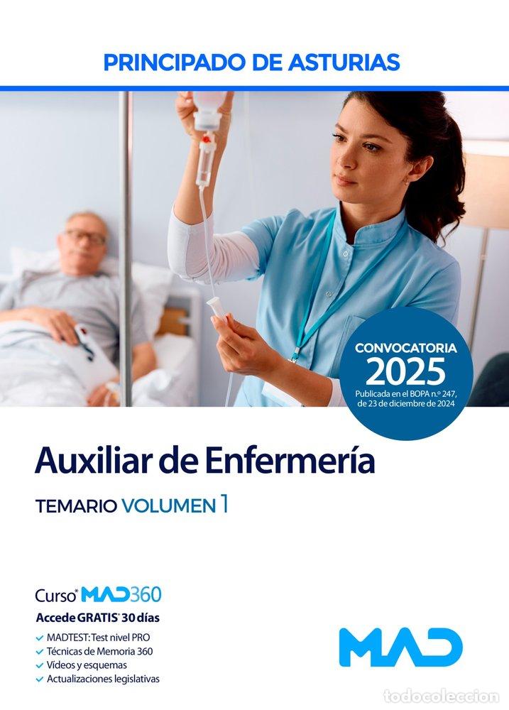 Libros: AUXILIAR ENFERMERIA TEMARIO 1 PRINCIPADO DE ASTURIAS - AA.VV