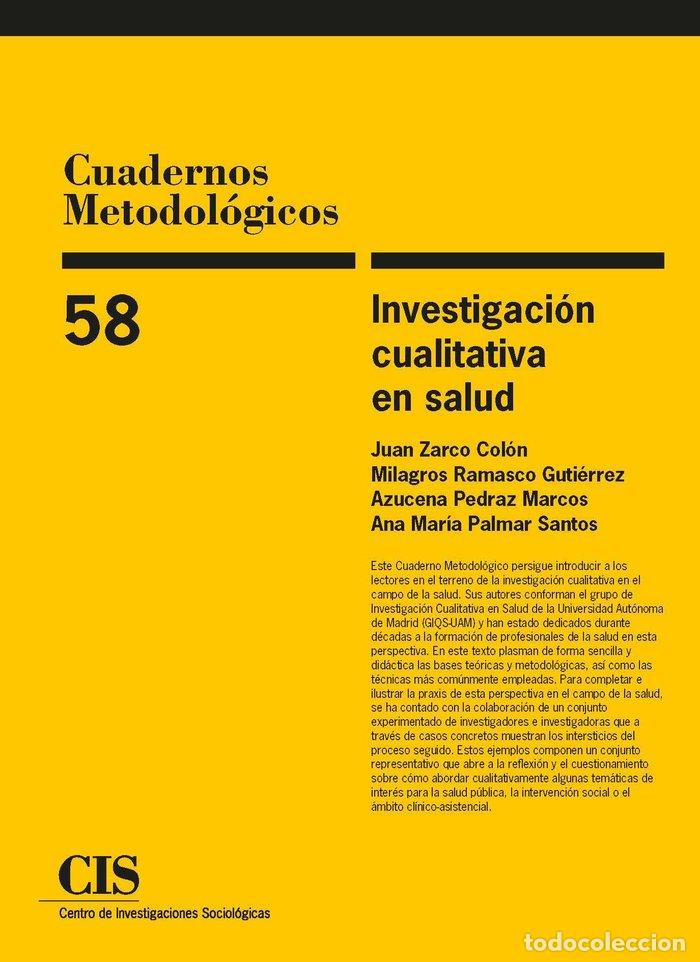 books: INVESTIGACION CUALITATIVA EN SALUD - ZARCO, JUAN