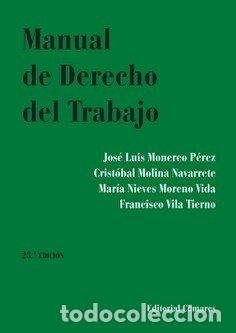 Livres: MANUAL DE DERECHO DEL TRABAJO 2025 - MONEREO PEREZ, JOSE LUIS