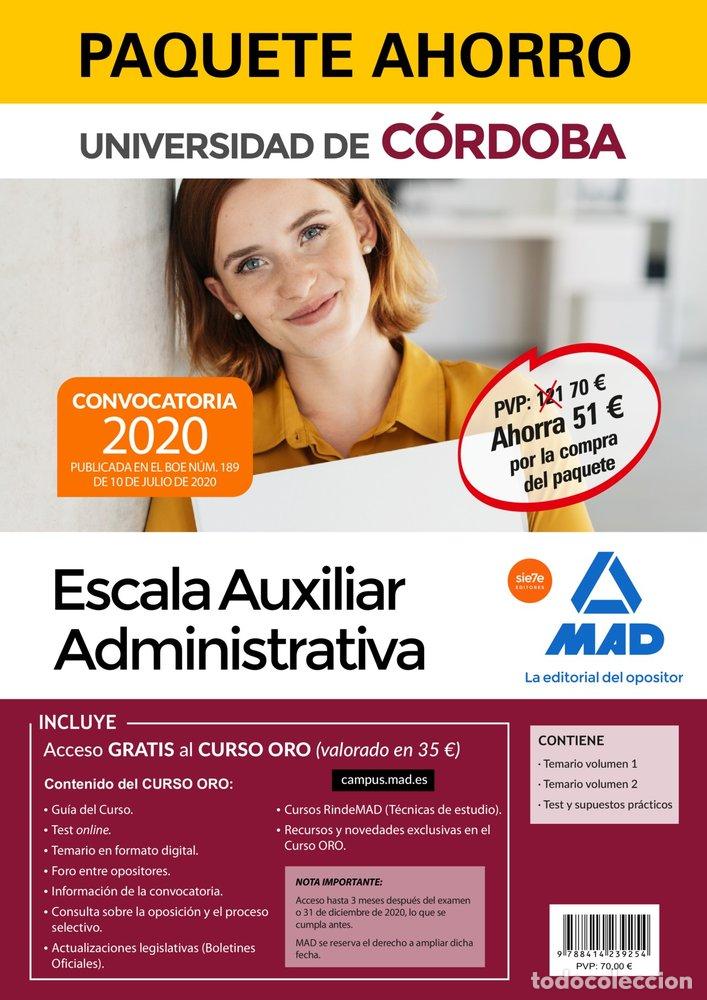 Livres: PAQUETE AHORRO ESCALA AUXILIAR ADMINISTRATIVA DE LA UNIVERSI - 7 EDITORES