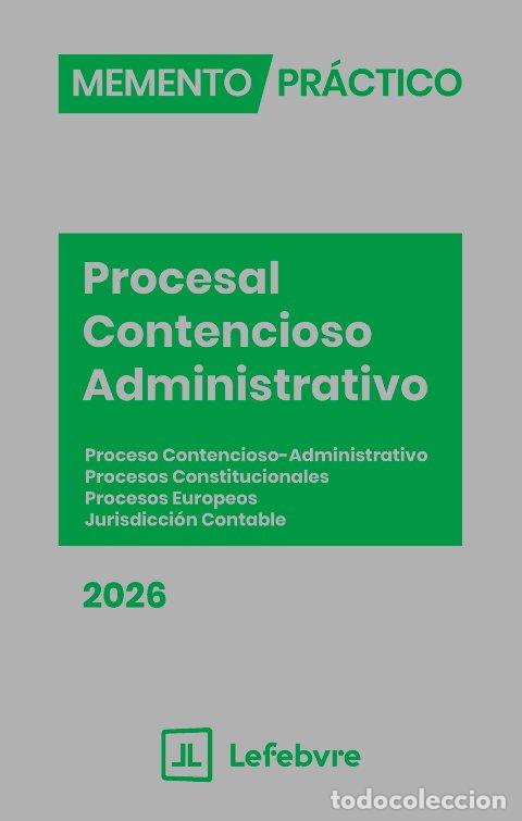 Libros: MEMENTO PRACTICO PROCESAL CONTENCIOSO ADMINISTRATIVO 2026 - AA.VV