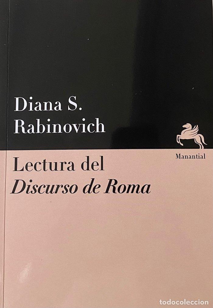 Libri: LECTURA DEL DISCURSO DE ROMA - RABINOVICH, DIANA