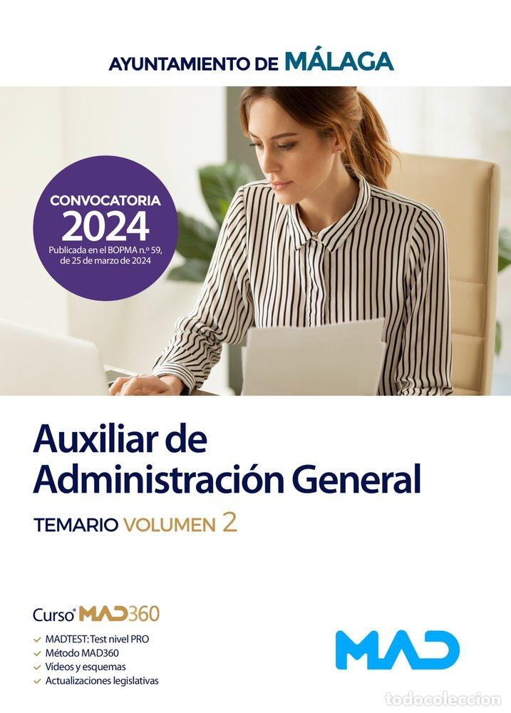 Livres: AUXILIAR ADMINISTRACION GENERAL TEMARIO 2 AYUNTAMIEN MALAGA - AA.VV