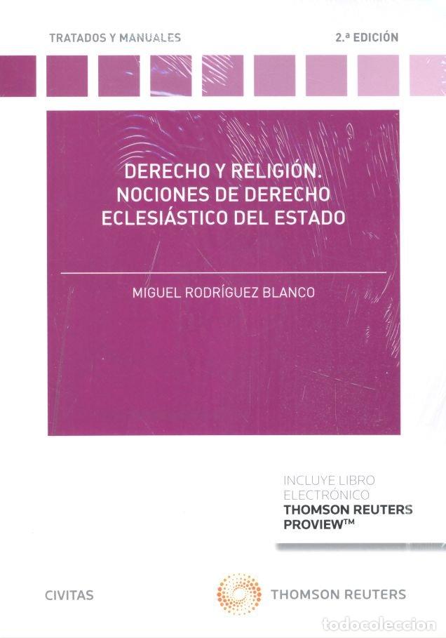 Libros: DERECHO Y RELIGION. NOCIONES DE DERECHO ECLESIASTICO DEL EST - RODRIGUEZ BLANCO, MIGUEL