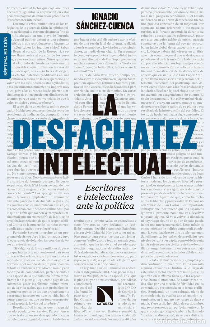 books: DESFACHATEZ INTELECTUAL,LA - SANCHEZ CUENCA RODRIGUEZ, IGNACIO
