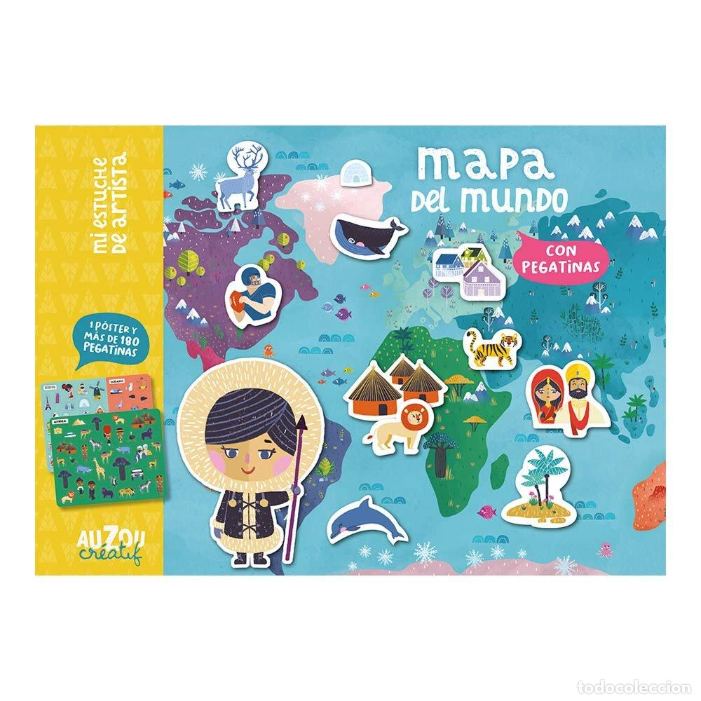 B&uuml;cher: MAPA DEL MUNDO CON PEGATINAS - ORESKI, ANTOANA