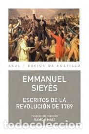 Livres: ESCRITOS DE LA REVOLUCION DE 1789 - SIEYES, EMMANUEL-JOSEPH