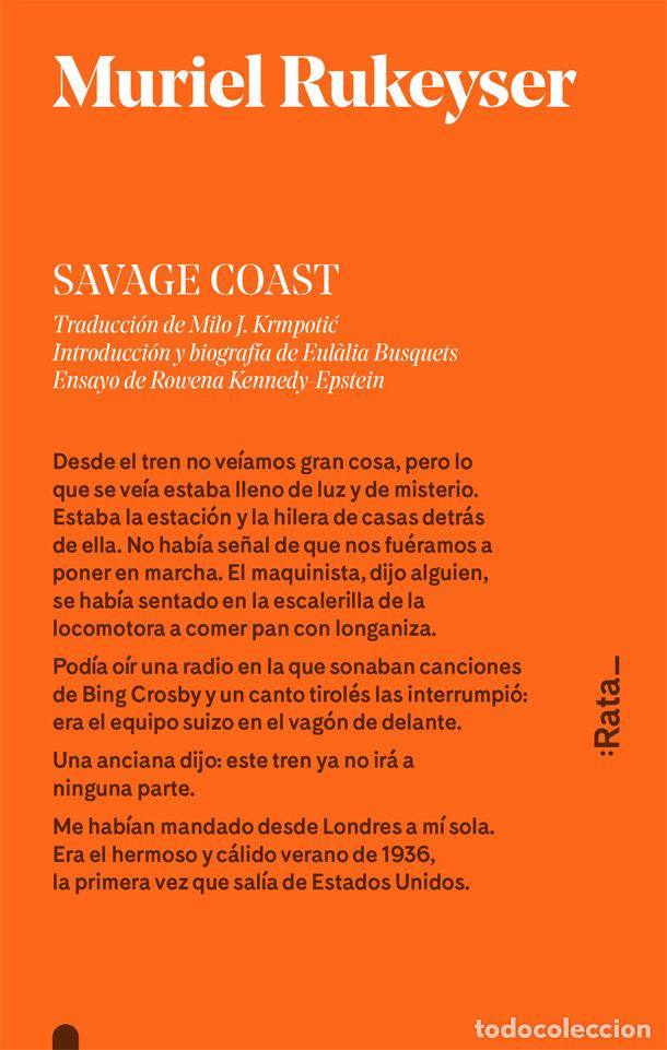 books: SAVAGE COAST - RUKEYSER, MURIEL
