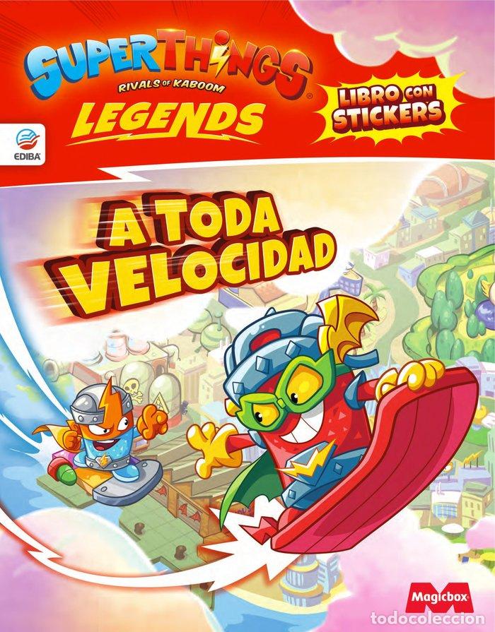 books: LIBRO DE STICKERS SUPERTHINGS LEGENDS A TODA VELOCIDAD - AA.VV