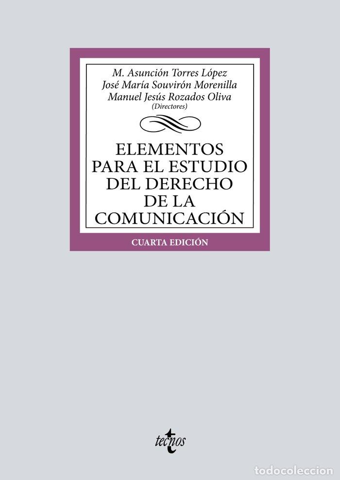 B&uuml;cher: ELEMENTOS PARA EL ESTUDIO DEL DERECHO DE COMUNICACION 4&ordf;ED - AA.VV
