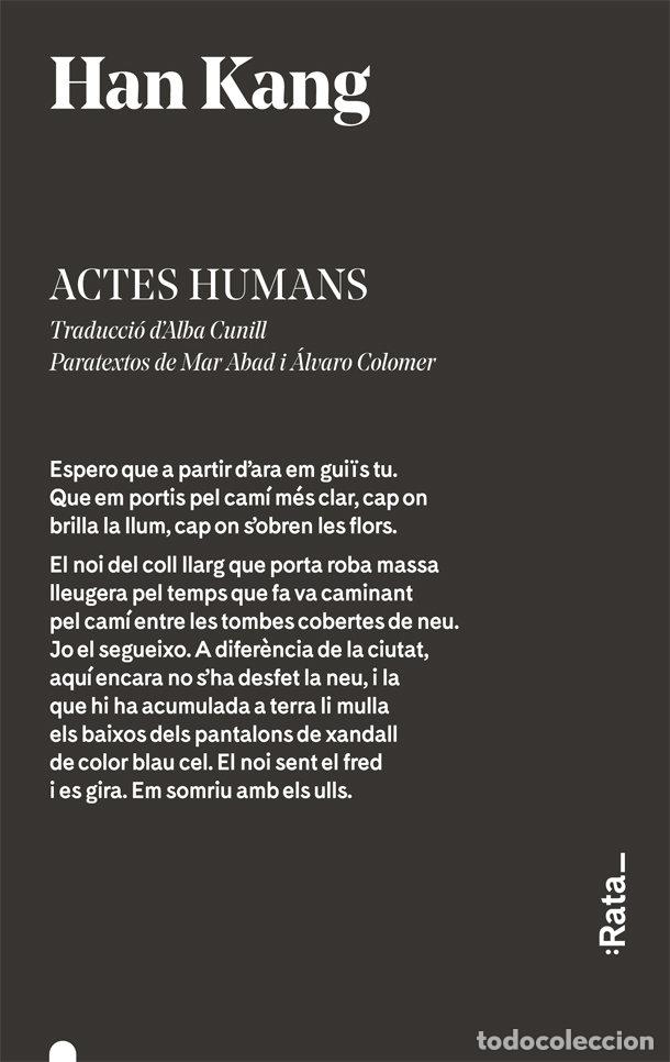 Livres: ACTES HUMANS - HAN KANG