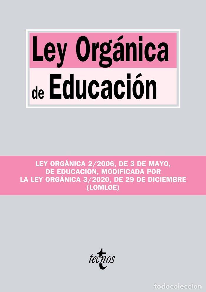 Libros: LEY ORGANICA DE EDUCACION - EDITORIAL TECNOS