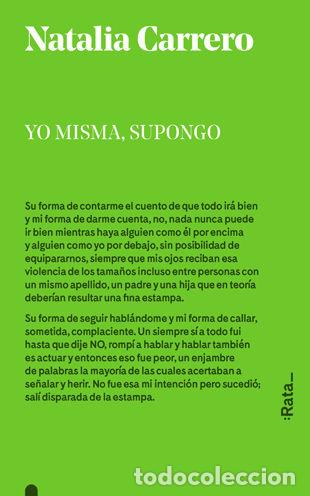 Libros: YO MISMA SUPONGO - CARRERO, NATALIA