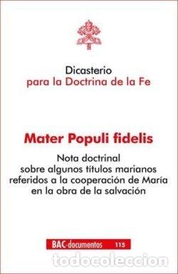 Livros: MATER POPULI FIDELIS - AA.VV