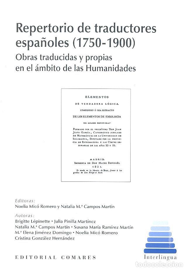 Livres: REPERTORIO DE TRADUCTORES ESPA&Ntilde;OLES - MICO ROMERO, NOELIA