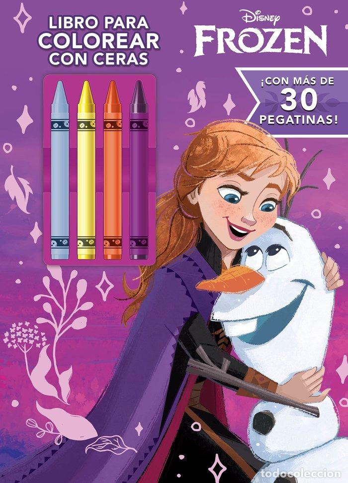 Libri: FROZEN LIBRO PARA COLOREAR CON CERAS - DISNEY